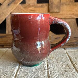 Handmade Crystalline Glaze Art Pottery Mug Signed (51)